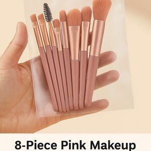 Rose Gold 8-Piece Makeup Brush Set